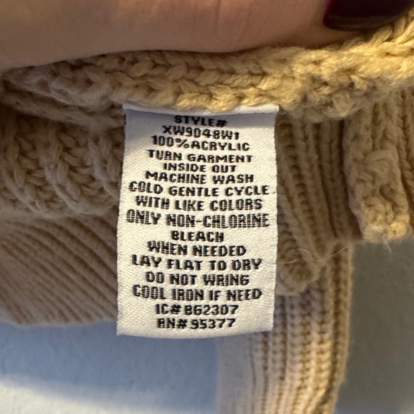 Sanctuary Tan and Black Crewneck Sweater - Picture 5 of 6